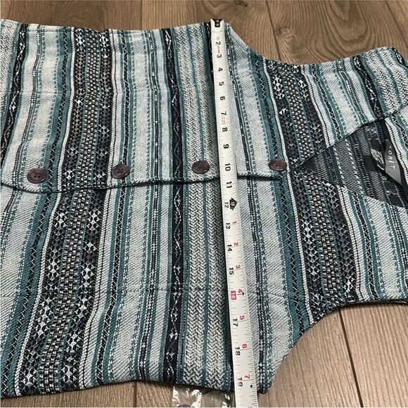 Vintage Koret Blue Striped Button Front‎ Vest Size Medium - Picture 8 of 9